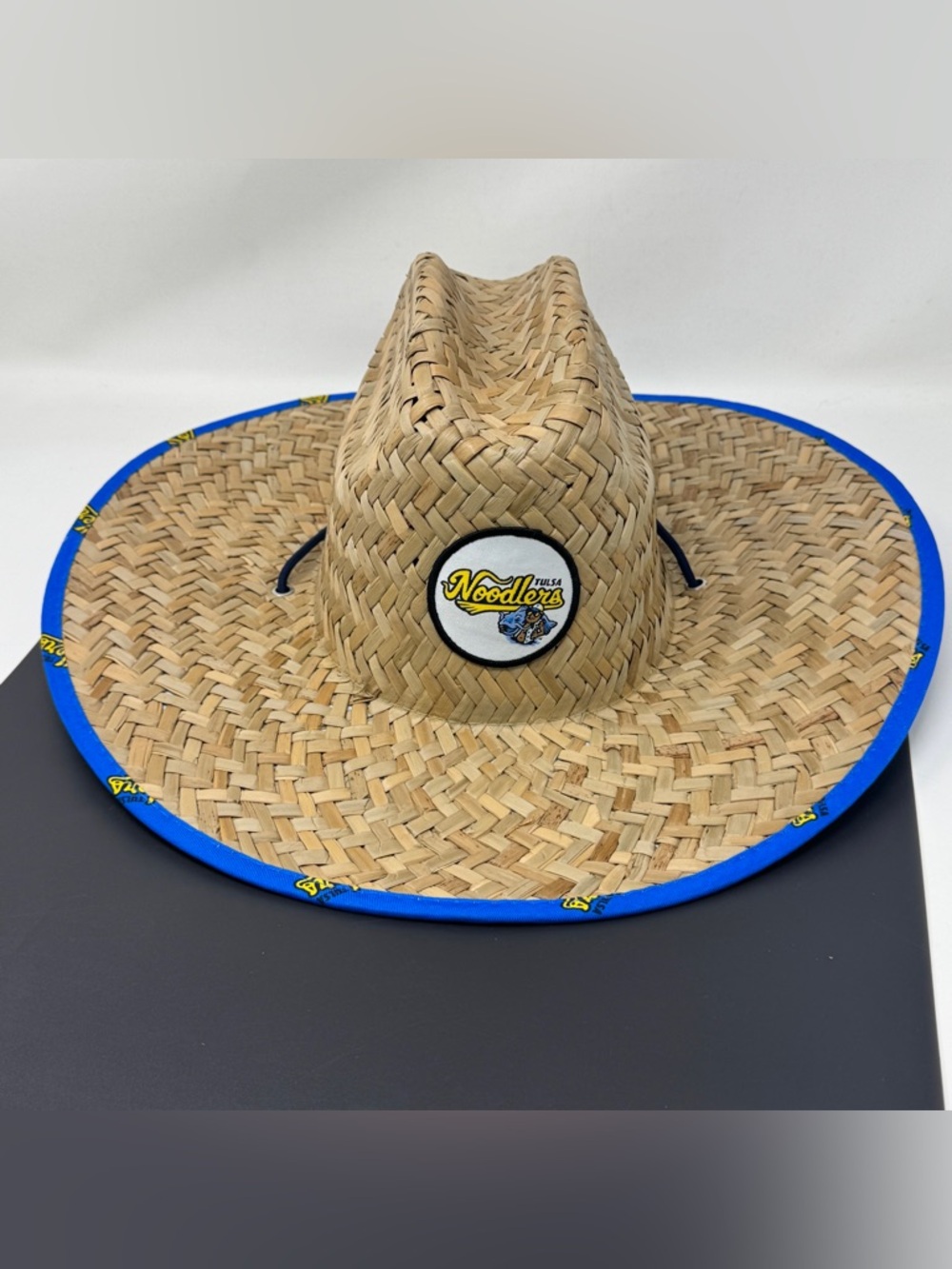 Tulsa Drillers hat We don't fish. We Noodle.
And this Beach woven straw  Hat